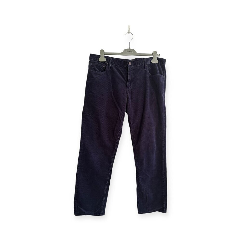 Gap 1969 Sexy Boyfriend Corduroy Pants, Size 31, Stretch Cord, Navy Uniform